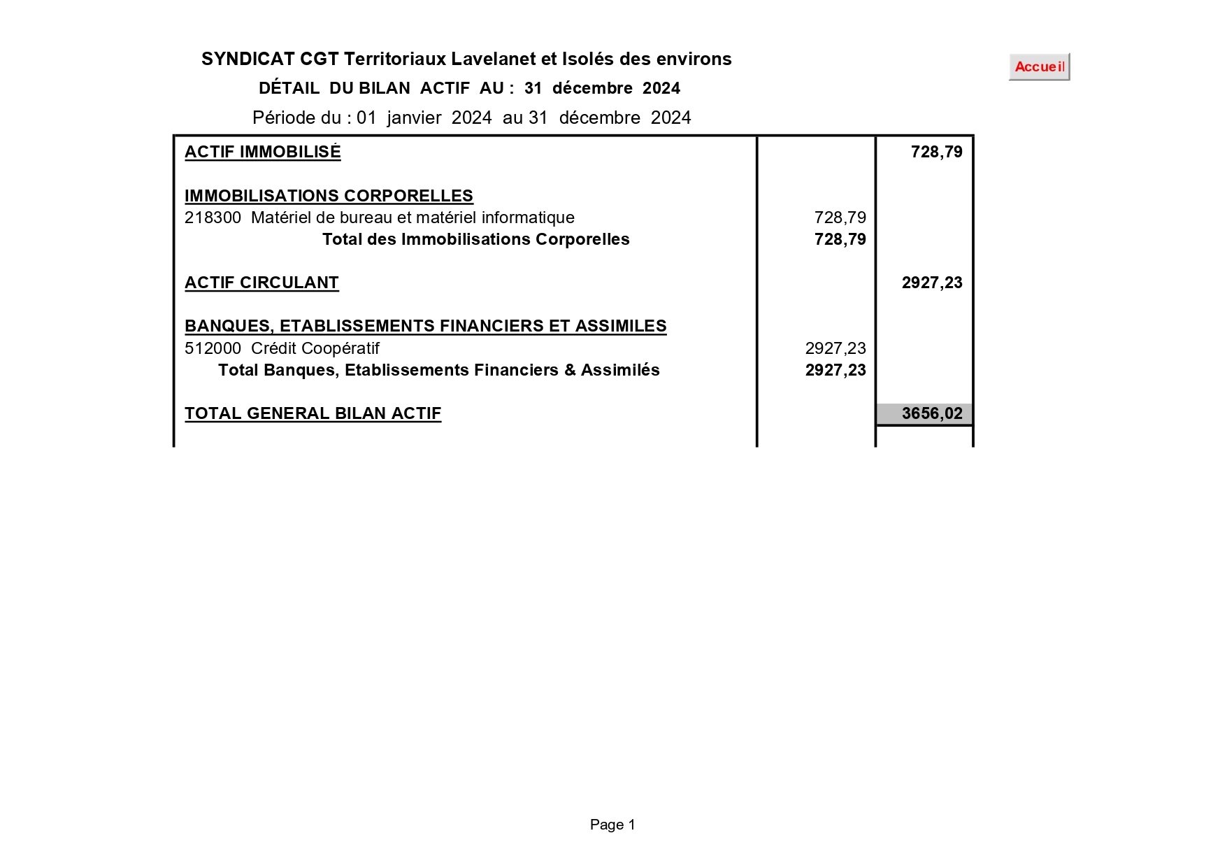 BILAN ACTIF 2024 SYNDICAT CGT TERRITORIAUX LAVELANET