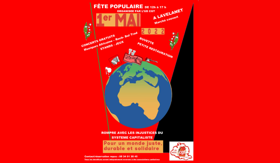 Affiche 1er mai Lavelanet